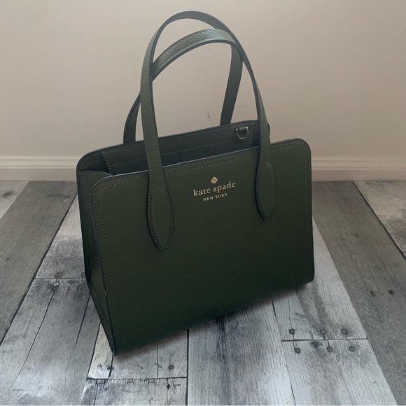 Kate Spade Rowe Small Top Zip Satchel Pebbled Leather in Enchanted Green - 1566 - Picture 1 of 11